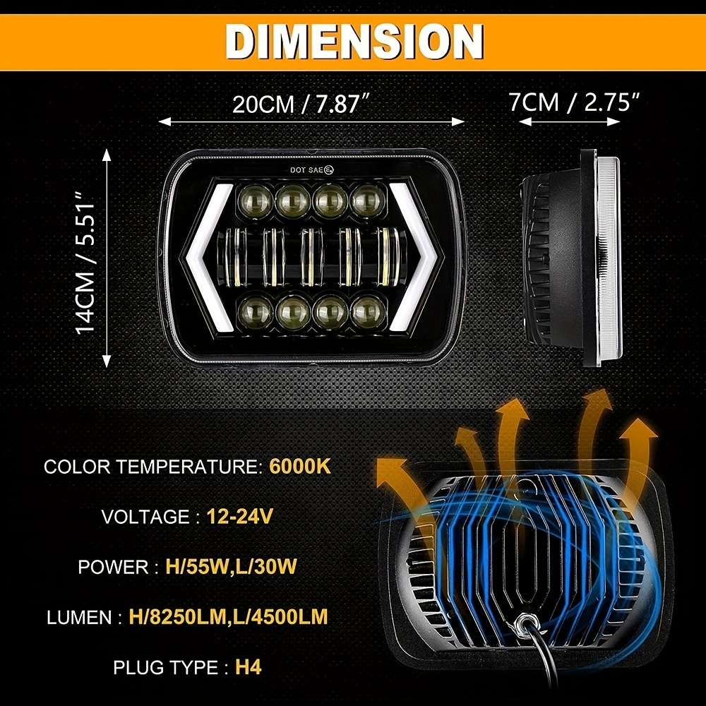 Car Lights Quantity 2Pcs