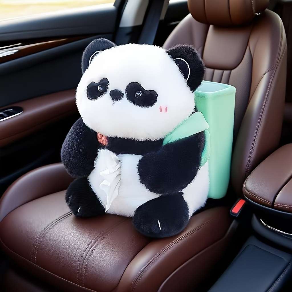 Car Tissue Box Style Fat Brown Bear