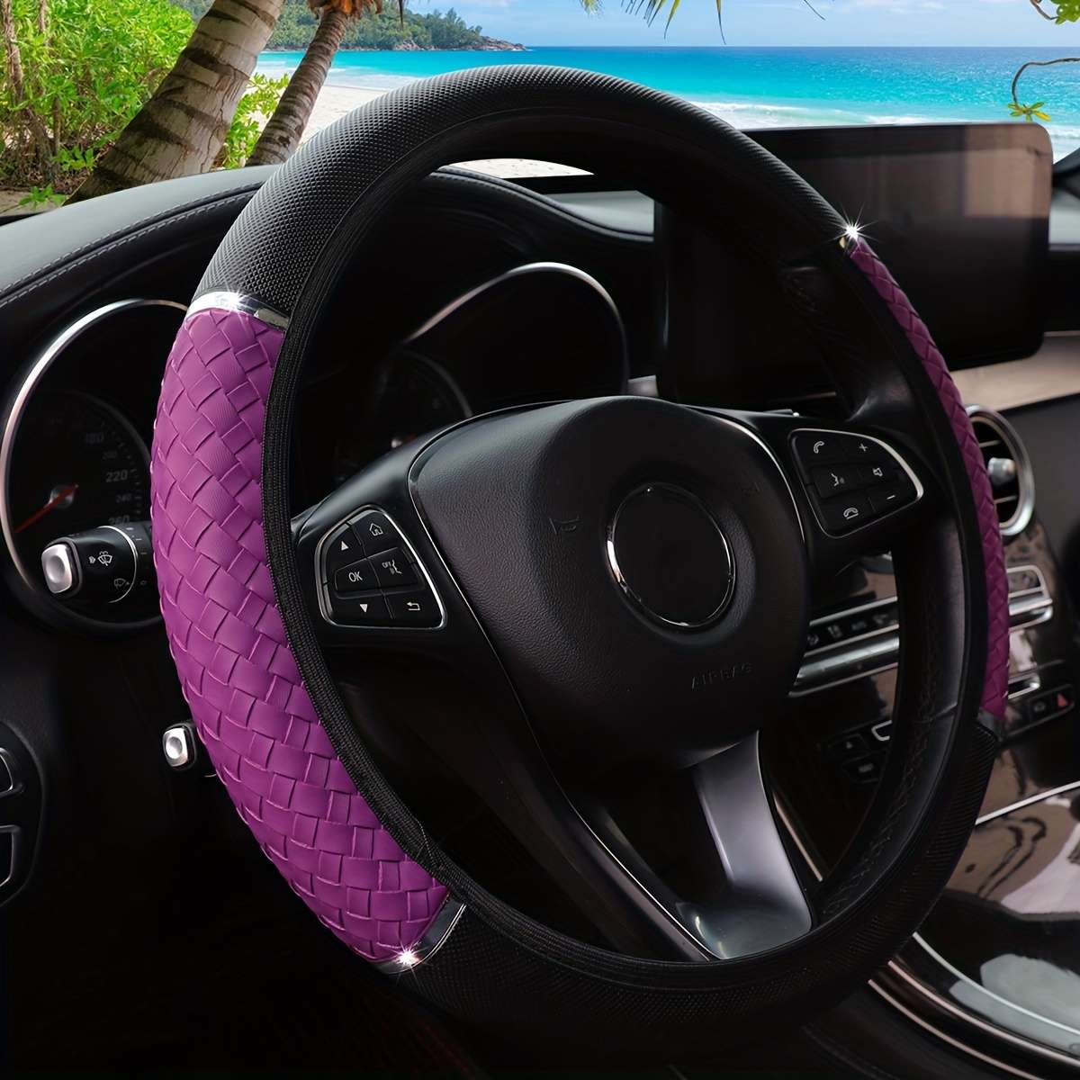 Car Steering Wheel Cover Purple