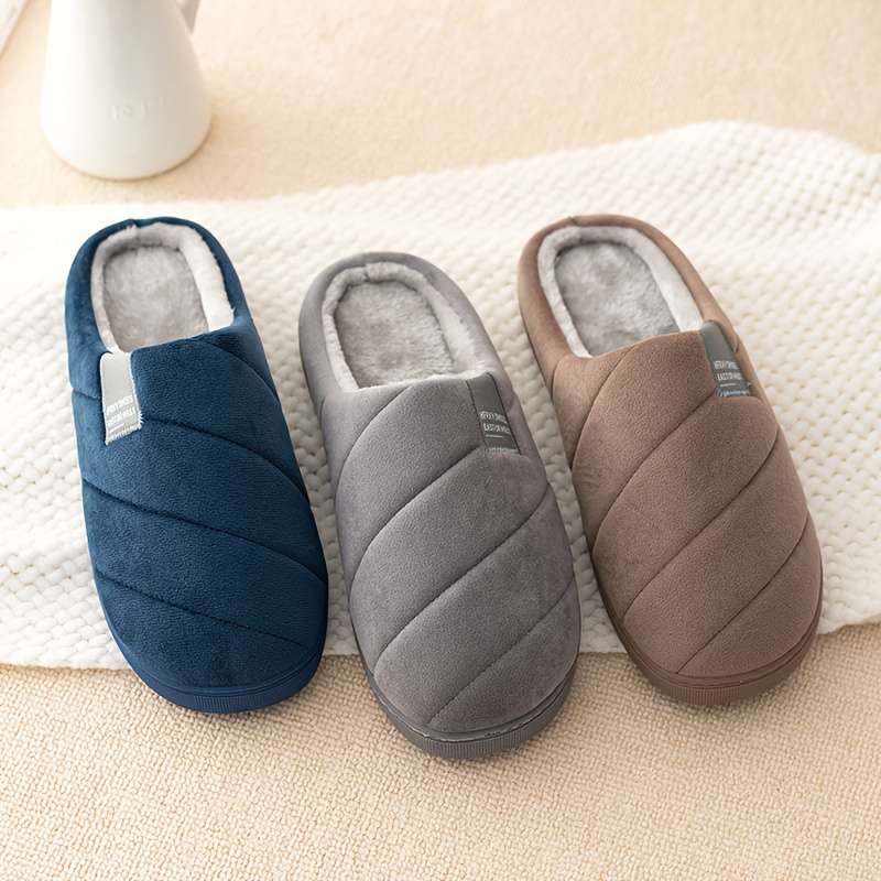 Cotton Slippers Color Coffee Brown Sizeuk 6.5-7