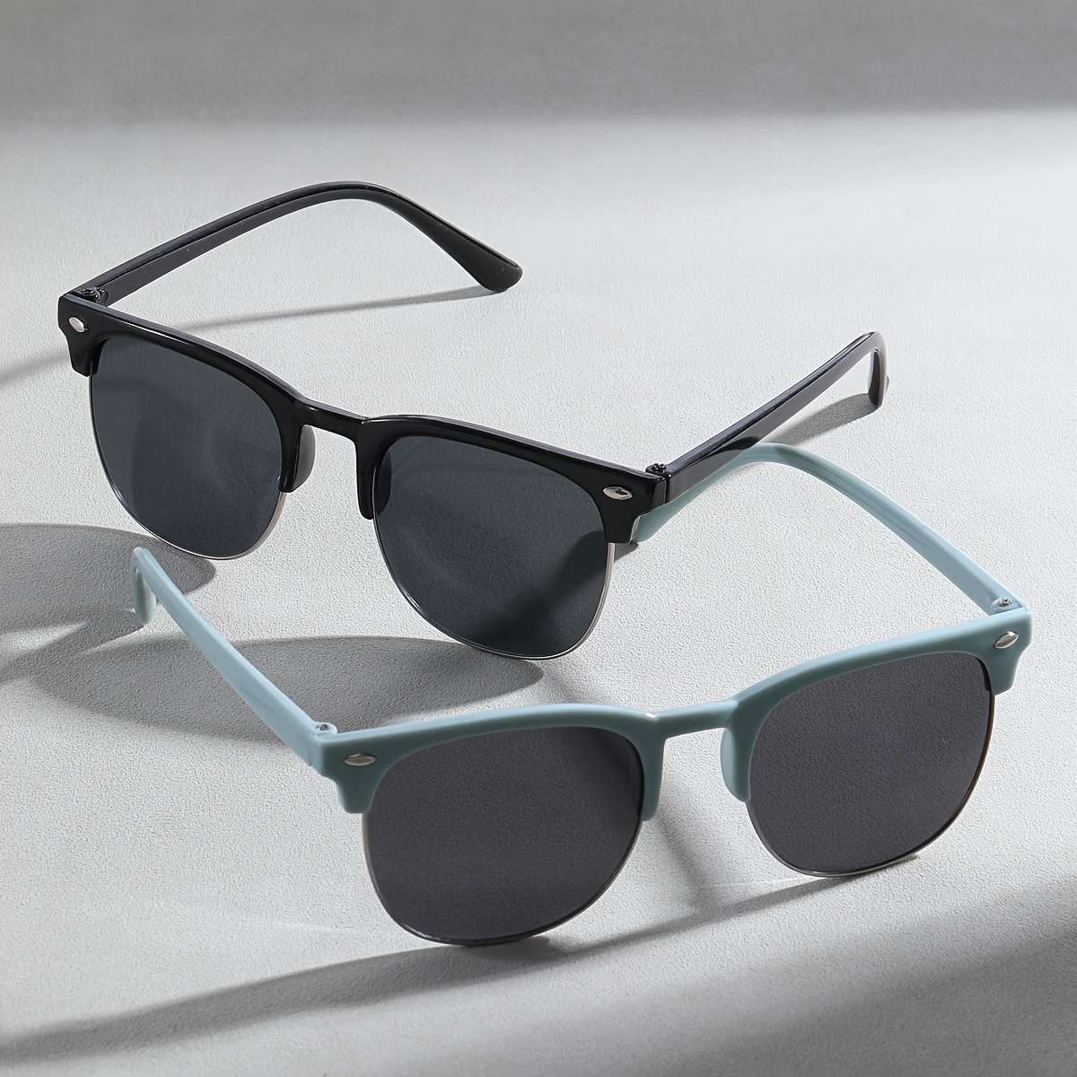 Kids Glasses 2Pcs Color Black Blue