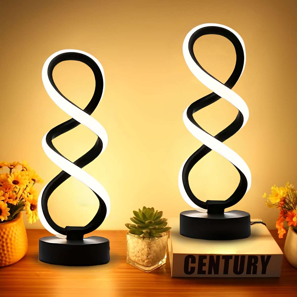 Desk Lamp Color White Quantity2Pcs