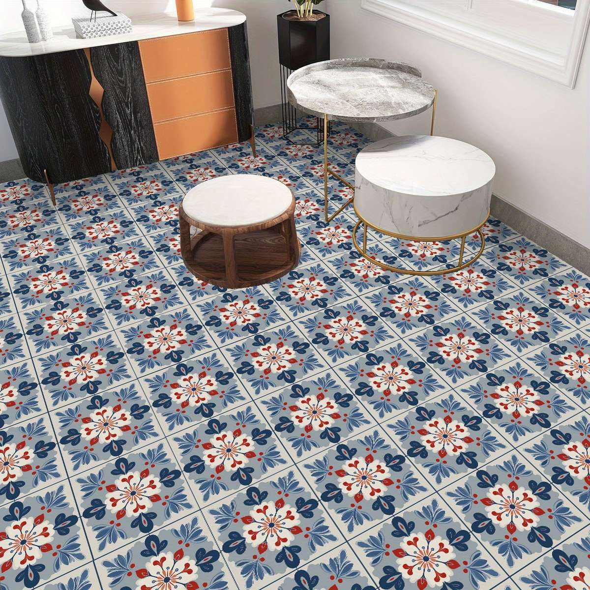Floor Stickers Size 30X30Cmx6Pcs