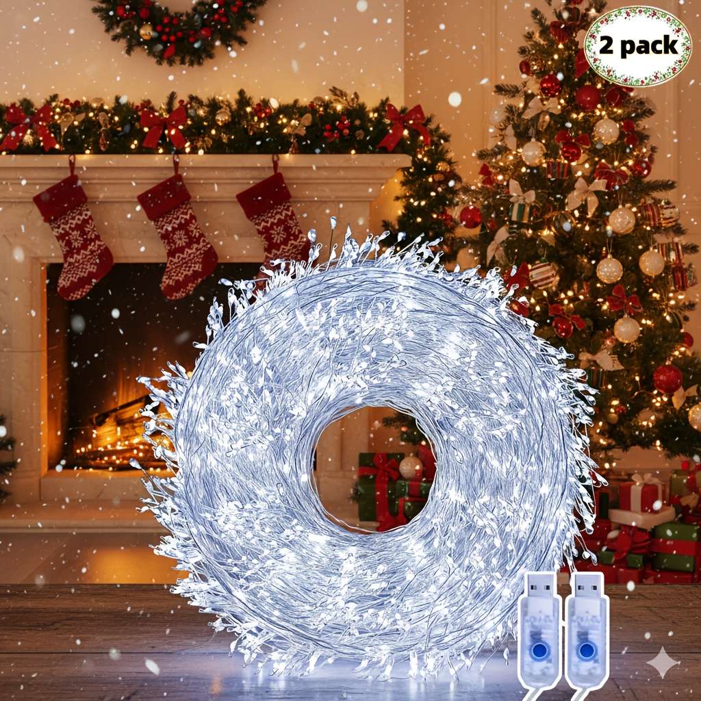2Pc S Usb Christmas Crackle String