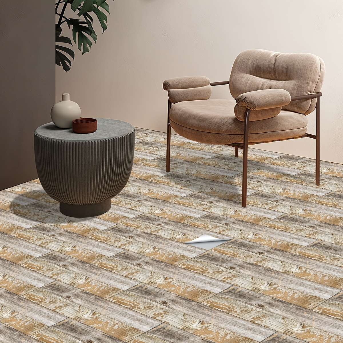 Self Adhesive Floor Stickers 40X15Cmx5Pcs