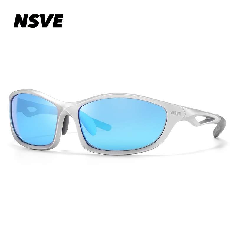 Cycling Glasses Model Sr Sr Recreated Titanium Hollow Silvery  Polarized Mercury Lens