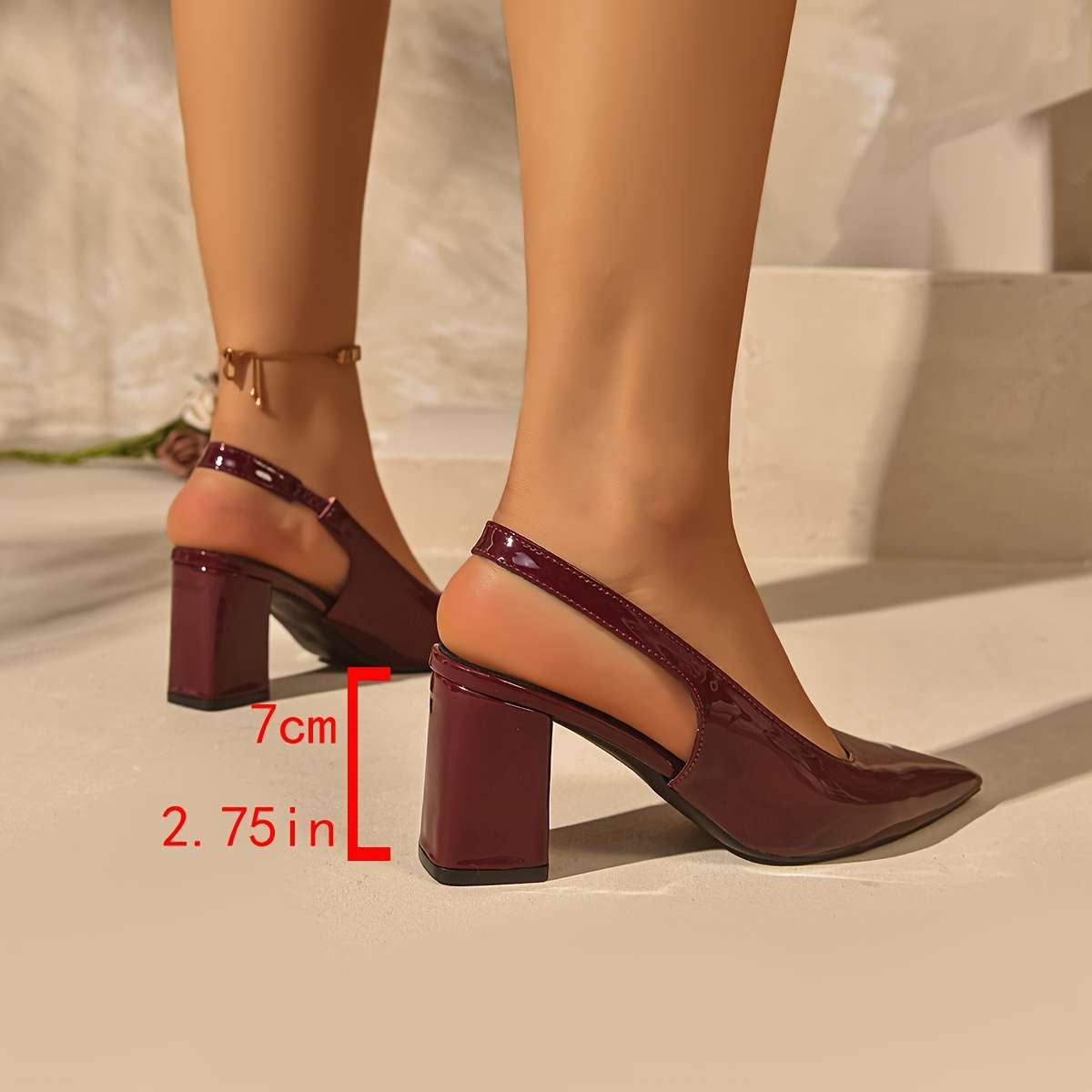 Women S High Heels Color Burgundy Sizeuk 5
