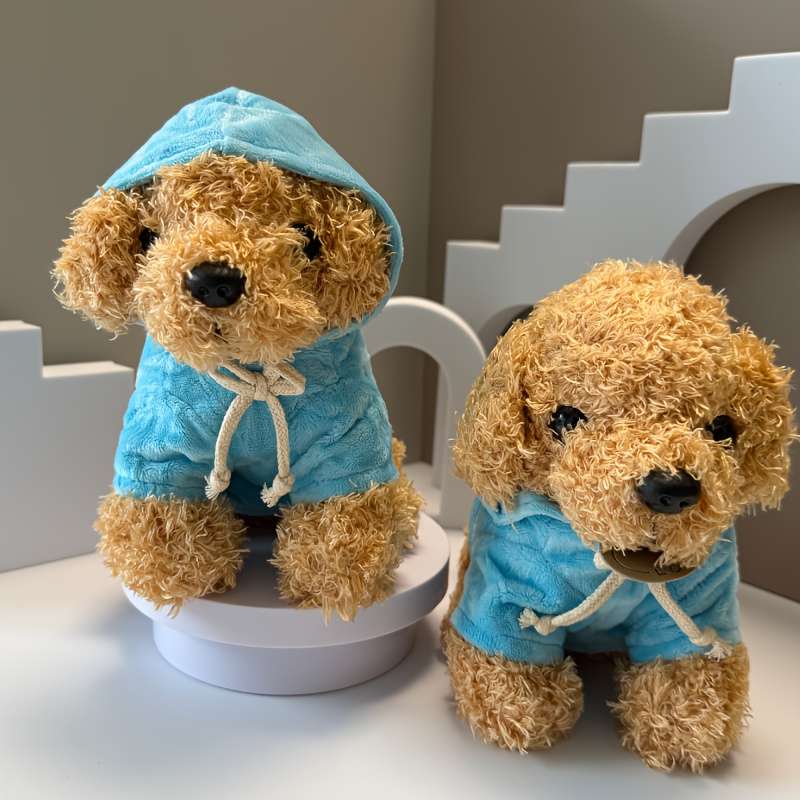 Toy Doll Color Blue Hoodie Teddy