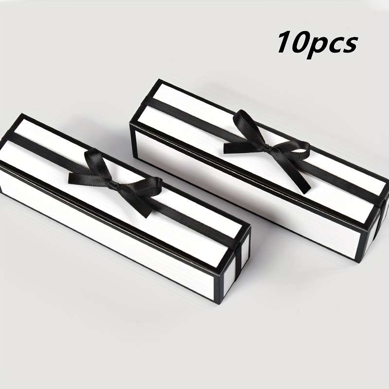 Christmas Gift Boxes Color White Edger 10Pcs