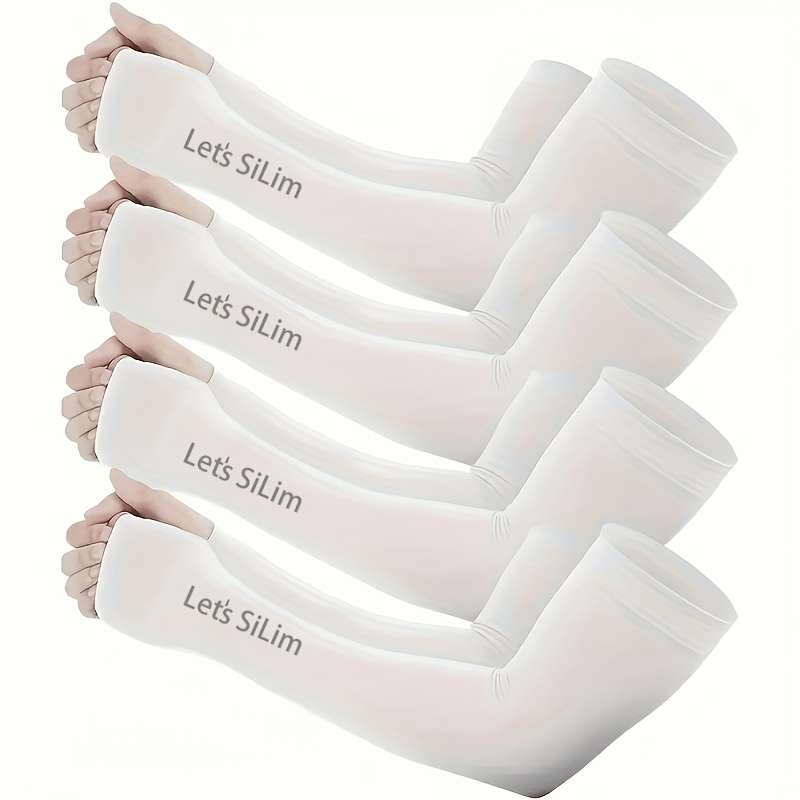Sunscreen Sleeves Color 2 Pairs Black 2 Pairs White