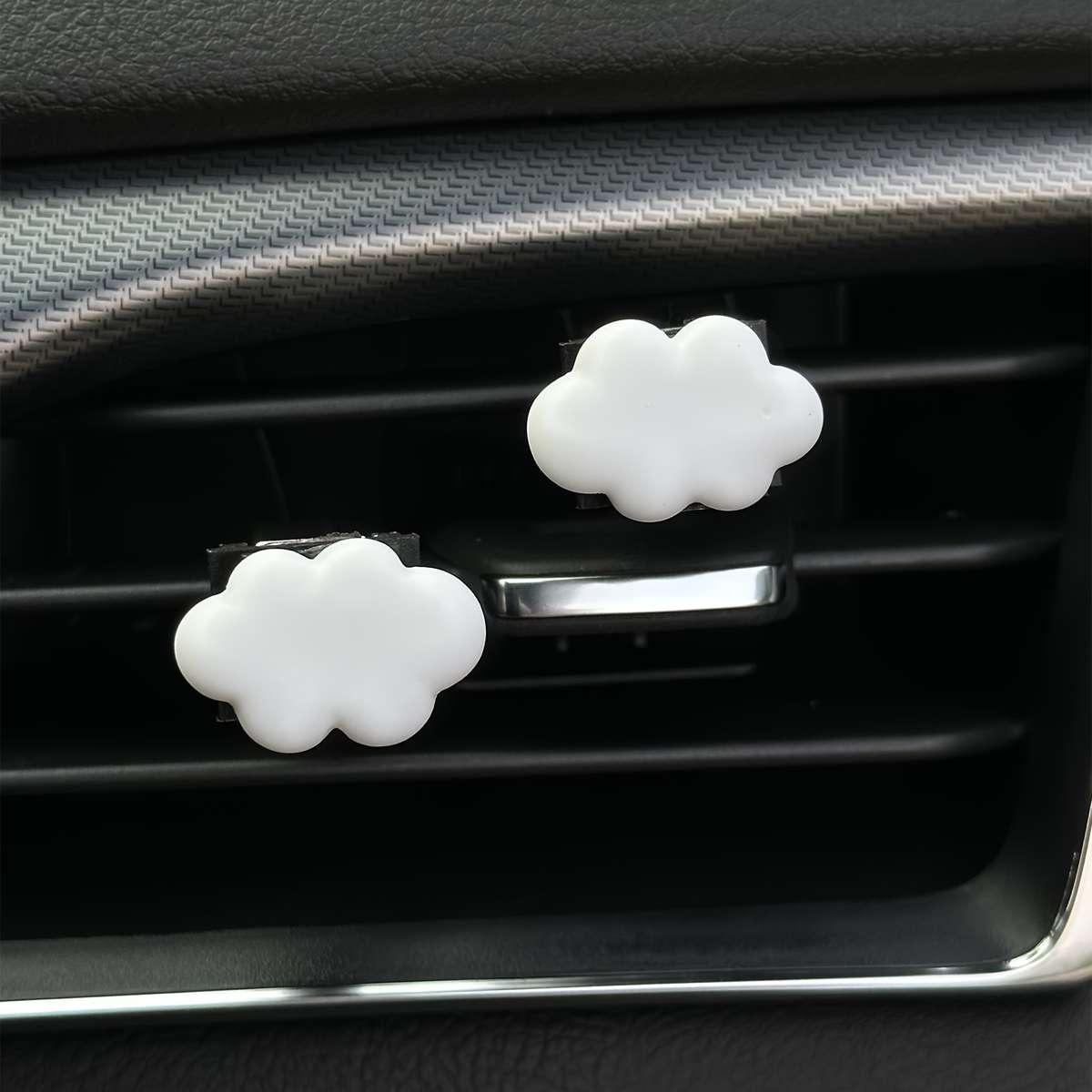 Car Interior Decor 2Pcscolor White