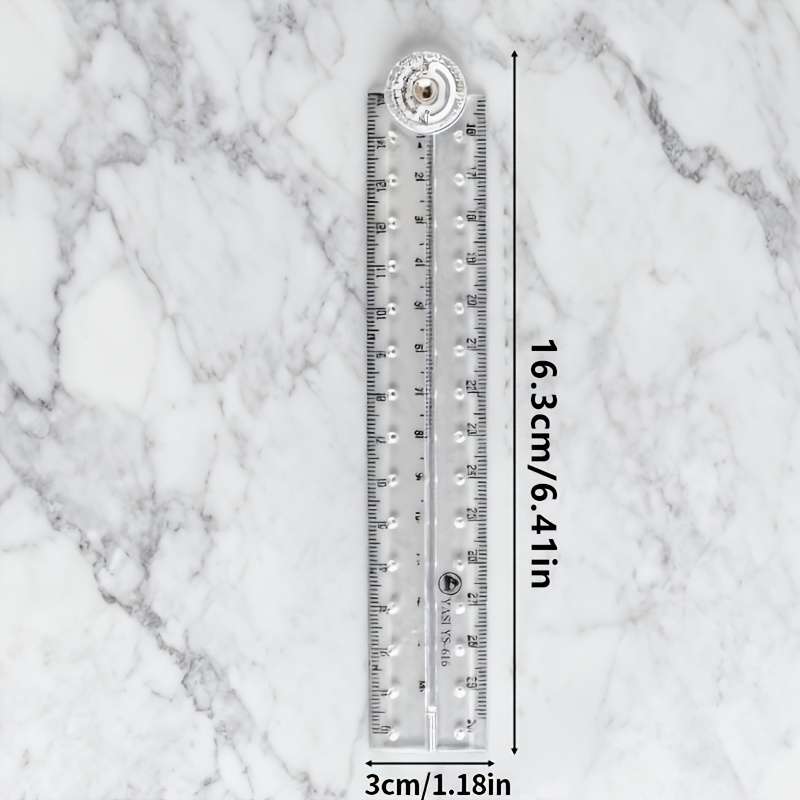Ruler Model 30Cm Folding*1 Free Protractor*1 Itemsacrylic Transparent Ruler