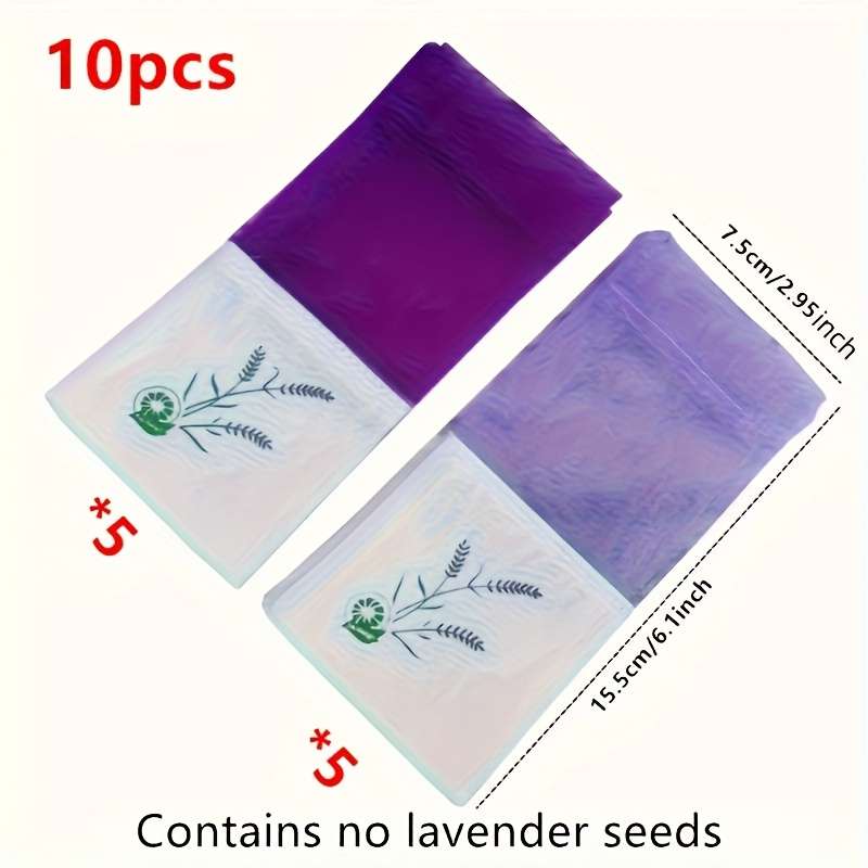 10Pcs Lavender Scented Fragrance Bags Aromarelax Delight Transparent Mesh