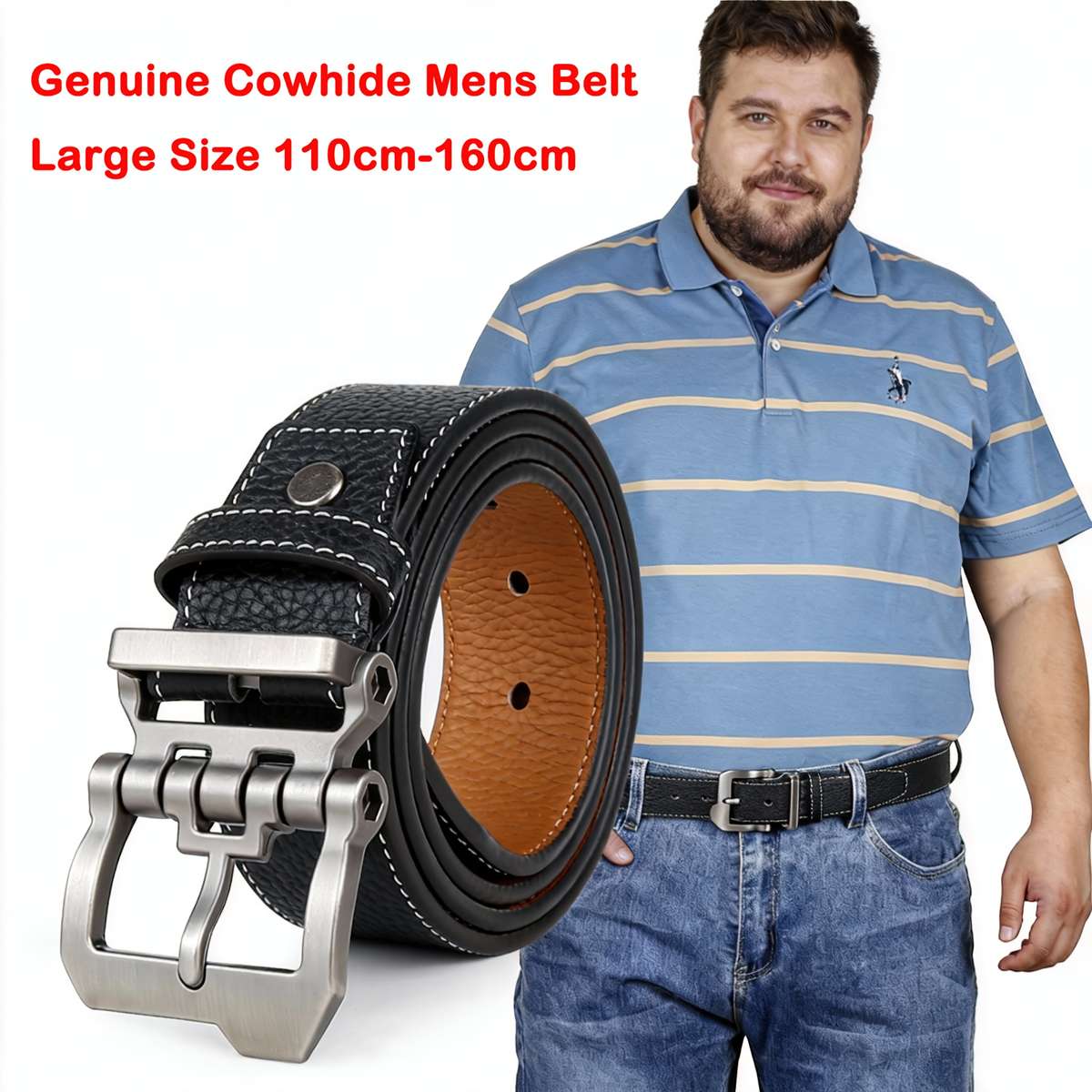 Belt Color Black Size 120Cm 47.2Inch
