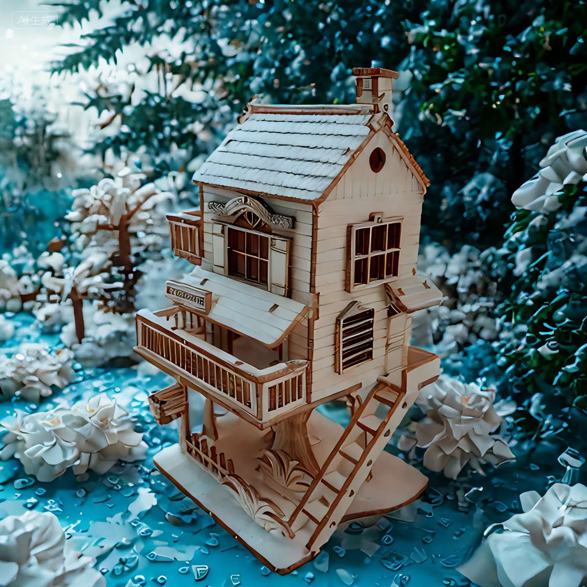 Building Toy Architectural Model Toy Set Style Mail