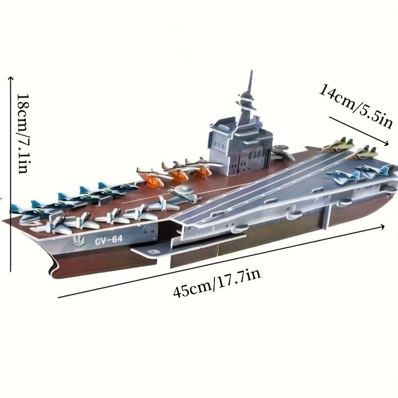 3D Jigsaw Puzzle Model Ship Model Blue Bomber