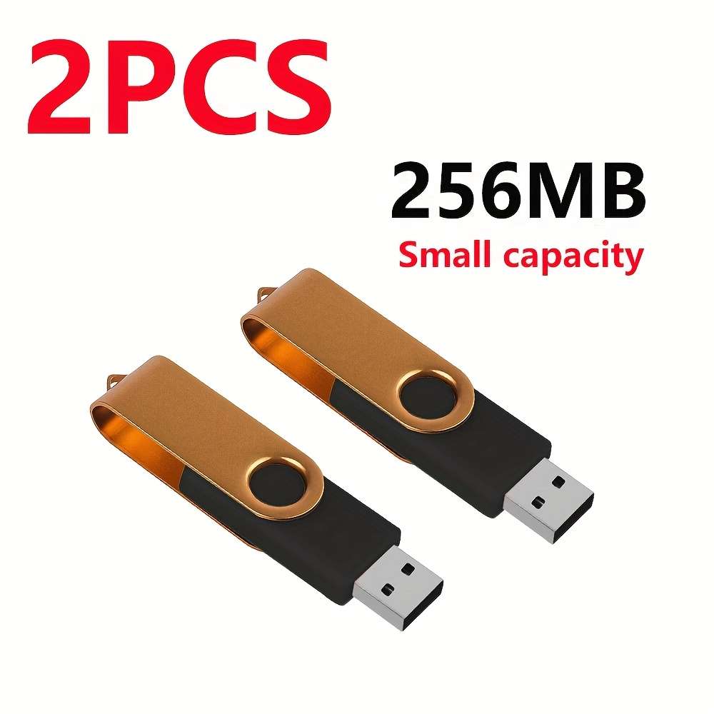 Usb Flash Drive Color Golden Items 256Mb 2Pcs