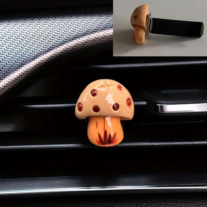 Car Interior Decor Style Double Mushroom 2Pcs