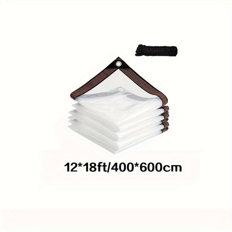 Transparent Rainproof Fabric Size 12*18Ft400*600Cm