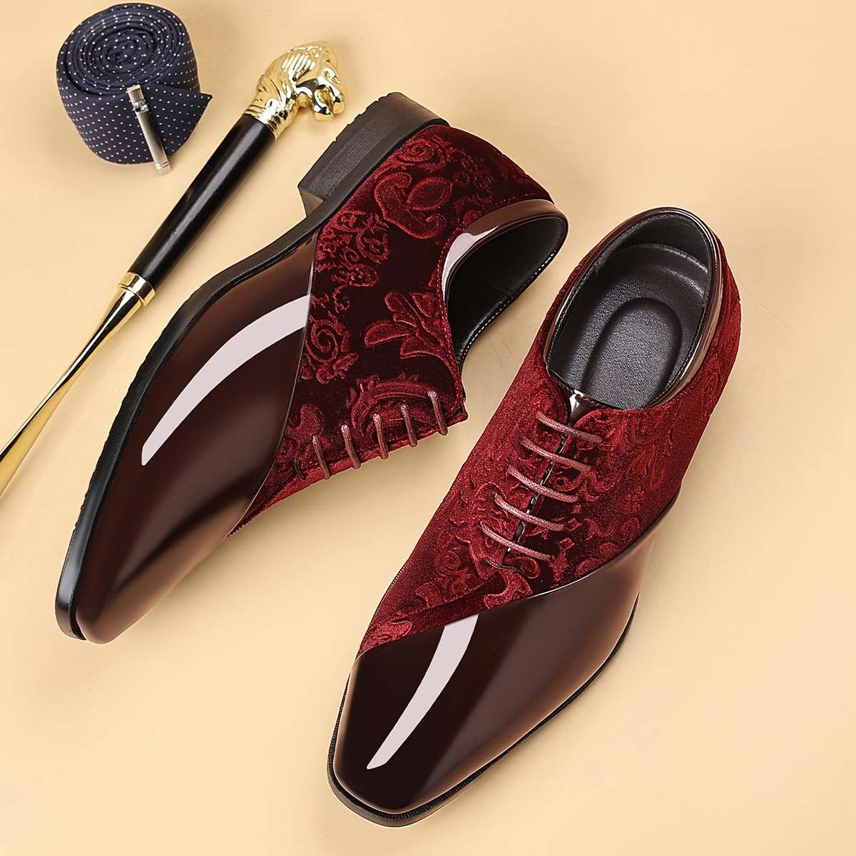 Mens Leather Shoes Color Sepia Sizeuk 10