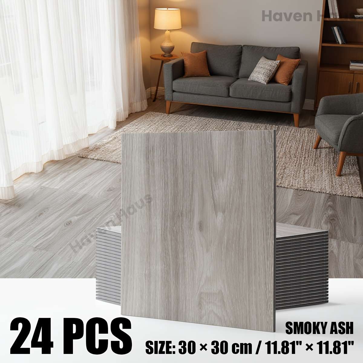 Self Adhesive Floor Stickers Sunset Cherry 12Pcs