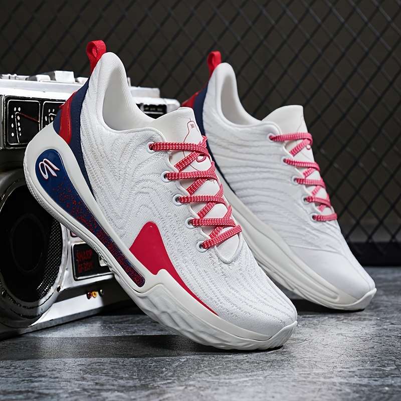 Sneakers White Red Size Uk 7