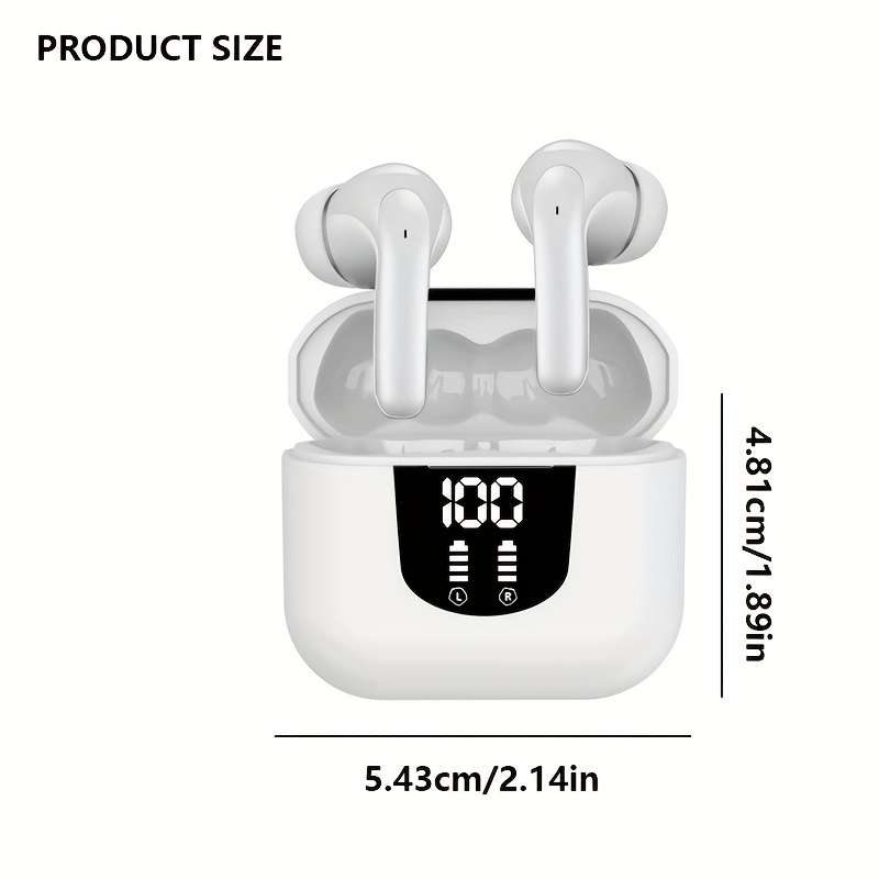Rechargeable Wireless Earbuds Headphones Headset