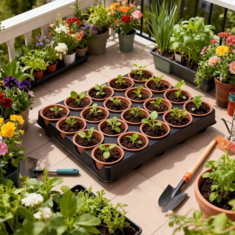 Flowerpot Quantity 20 Small Flower Pots  Add  1 Tray