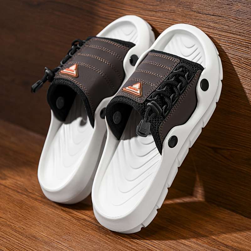 Men Slippers Summer Style White Size Uk 7