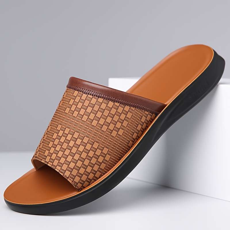 Men Slippers Summer Style Grey Size Uk 7