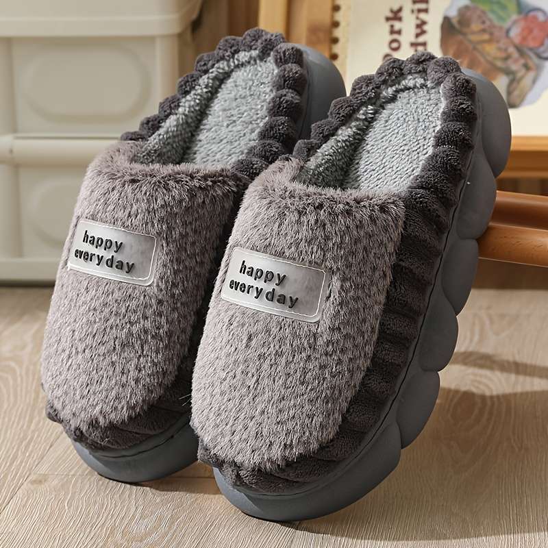 Cotton Slippers Color Grey Sizeuk 6.5-7