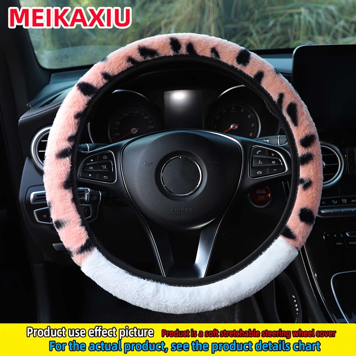 Car Steering Wheel Cover Gray