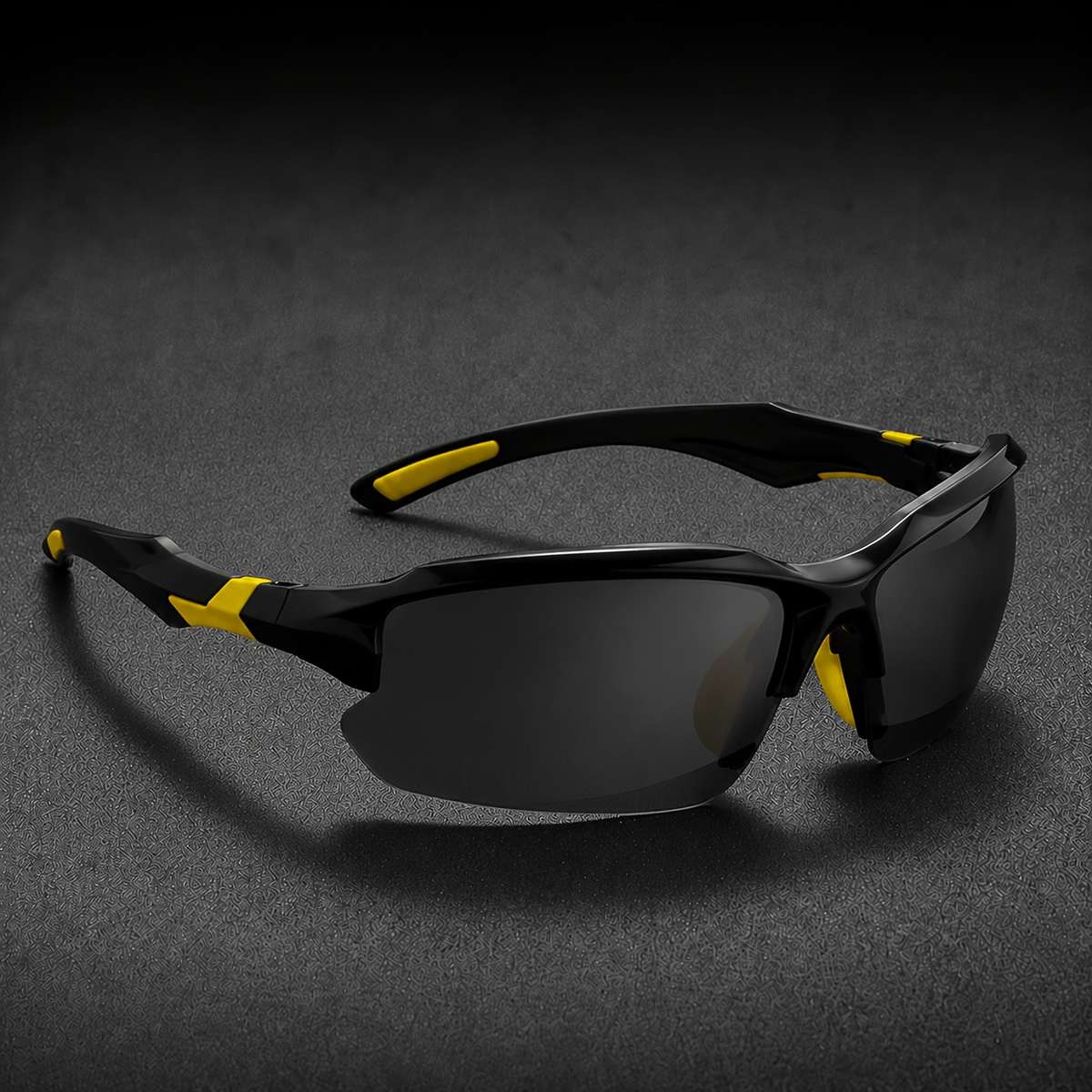 Cycling Glasses Color Black Yellow Gray