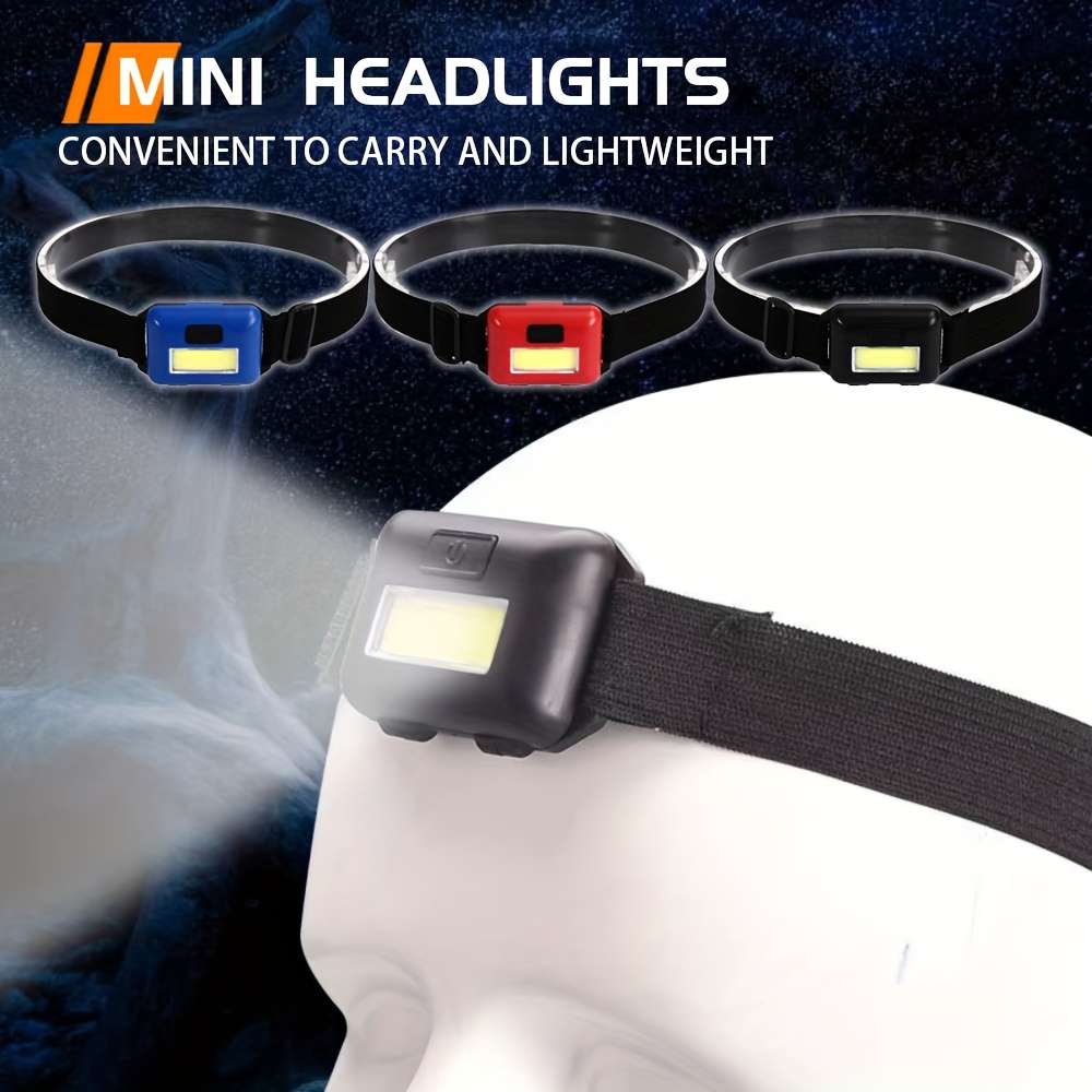 Efficient 1Pc Mini Cob Headlight Lightweight And Portable Outdoor Reliable