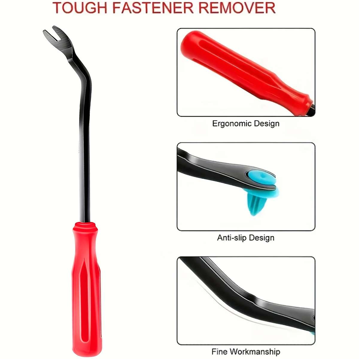 2Pcs Automotive Fastener Trim Removal Tool Kit