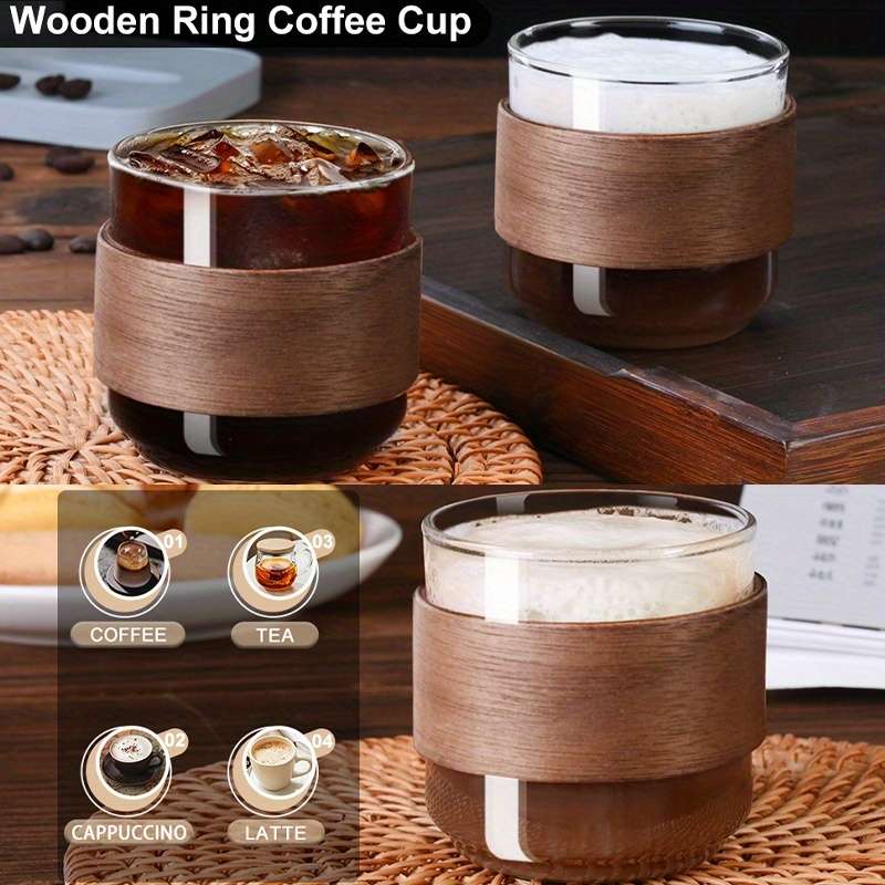 Water Cup Quantity Two High Transparency Borosilicate Glass Cups