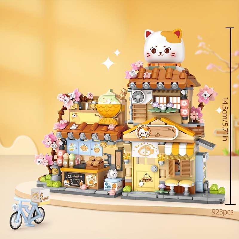 Building Toy Architectural Model Toy Set Style Flower Shop