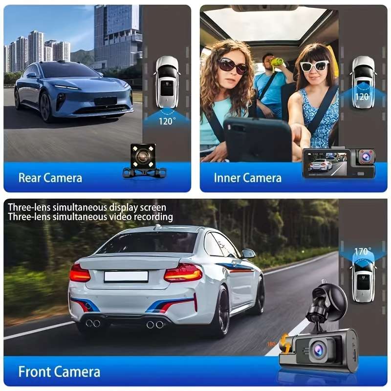 Dashcam Items New 3 Lens Dashcam