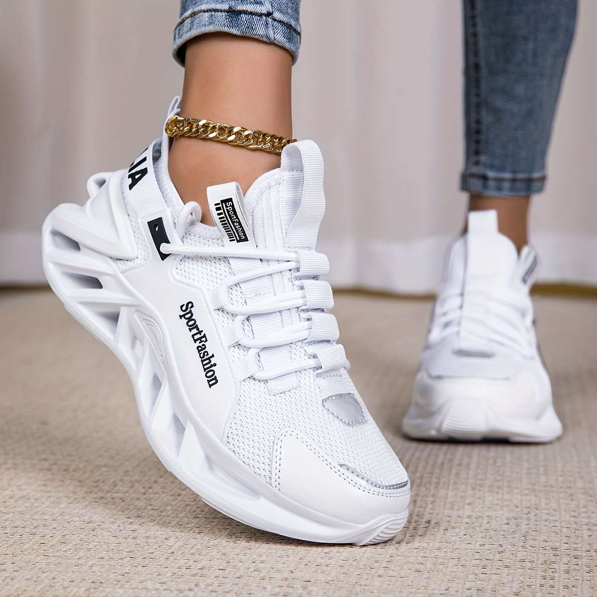 Women S Sneakers Color White Sizeuk 8.5