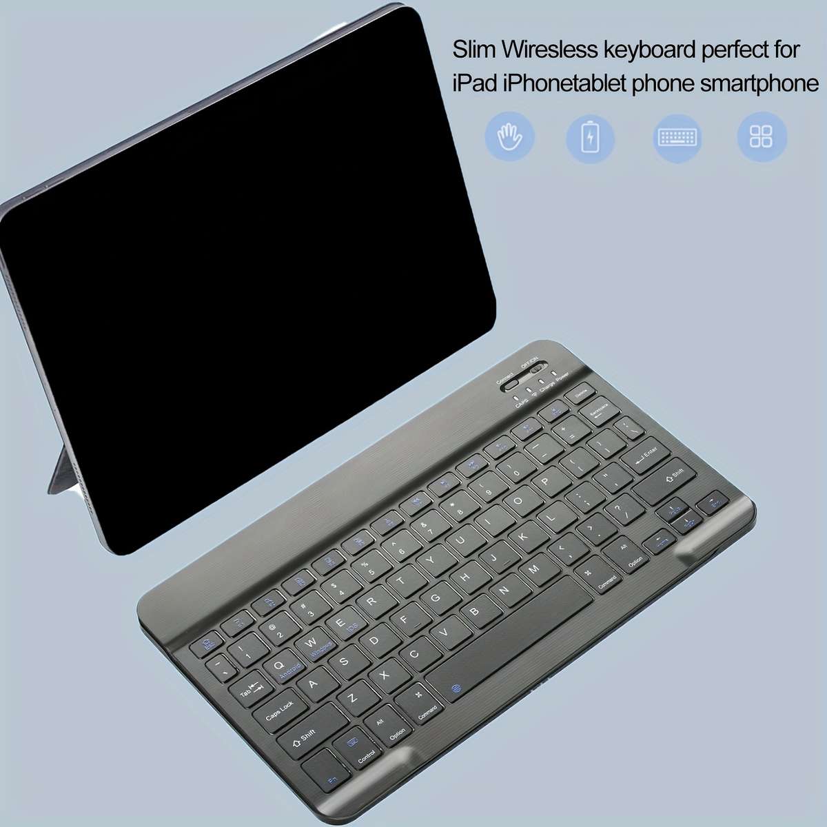 Ultra-Thin Bluetooth Wireless Charging Keyboard