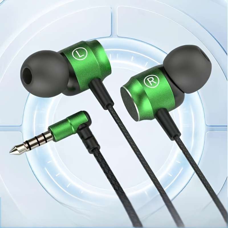 Wired Headphones Green