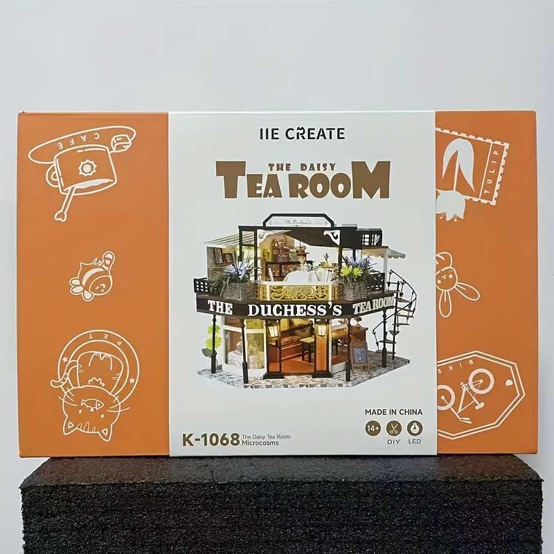 Building Toy Architectural Model Toy Set Model Simple Tea Room