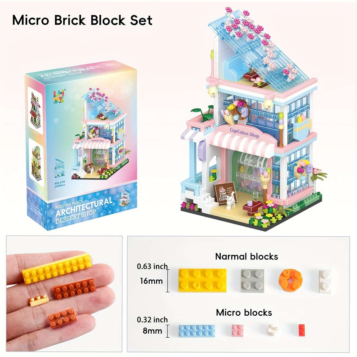 Building Toy Architectural Model Toy Set Model Cake Shop