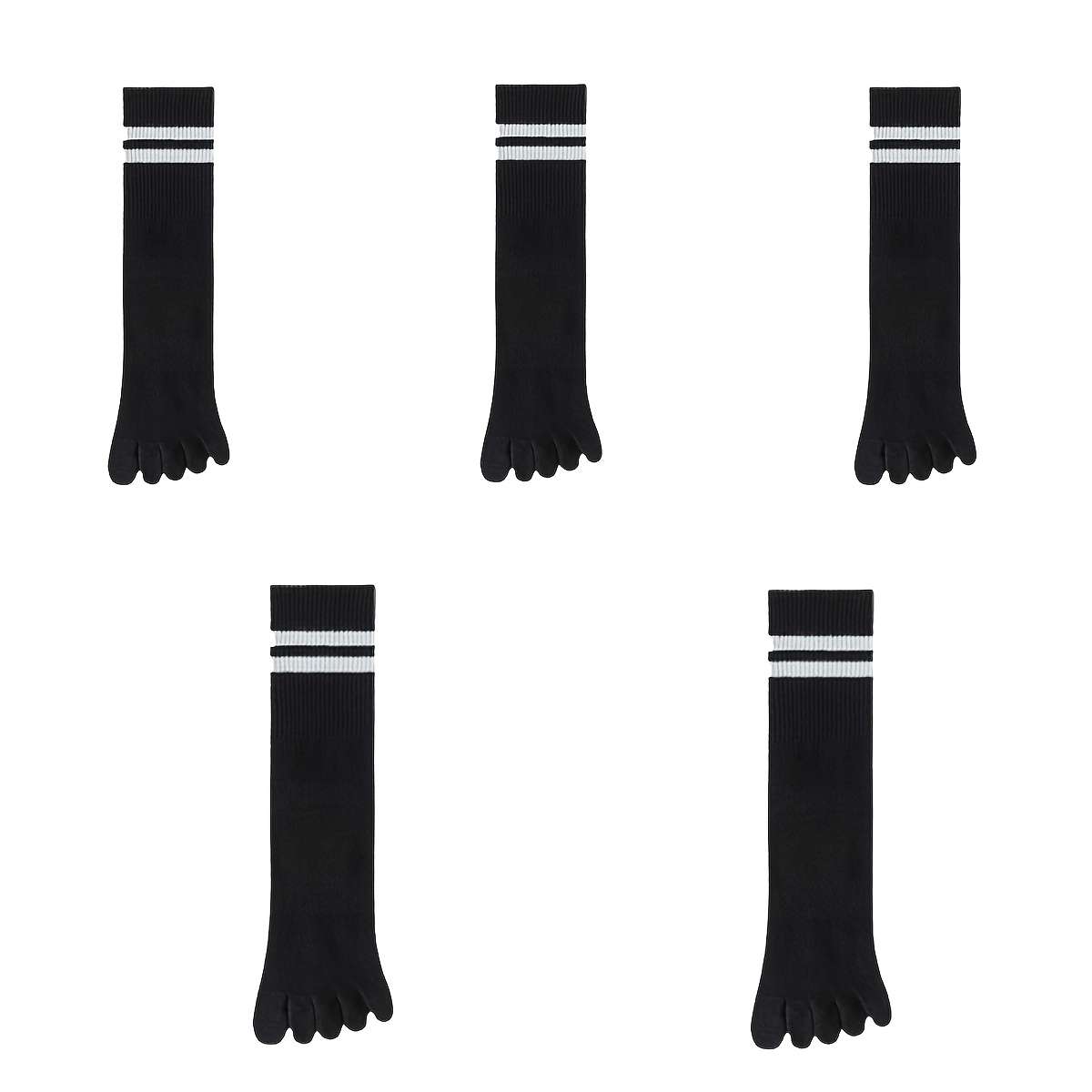 Women S Socks Color 5Pairs White Size Onesize