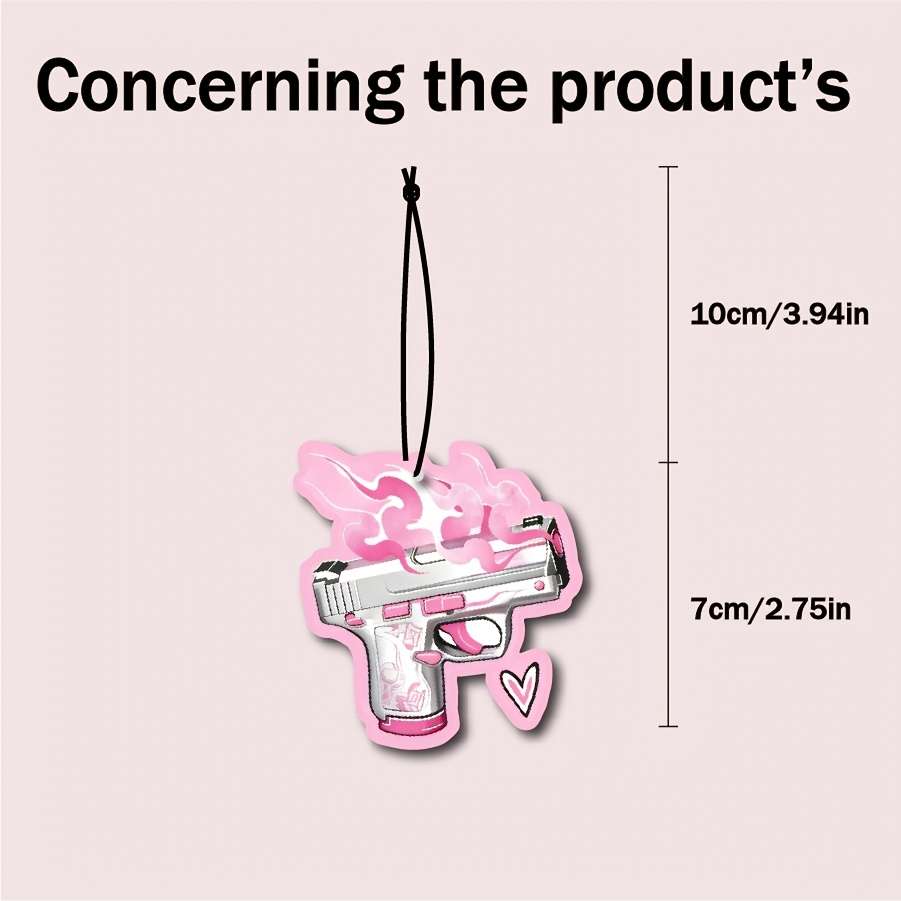 Car Interior Decor Color Pink 2Pcs