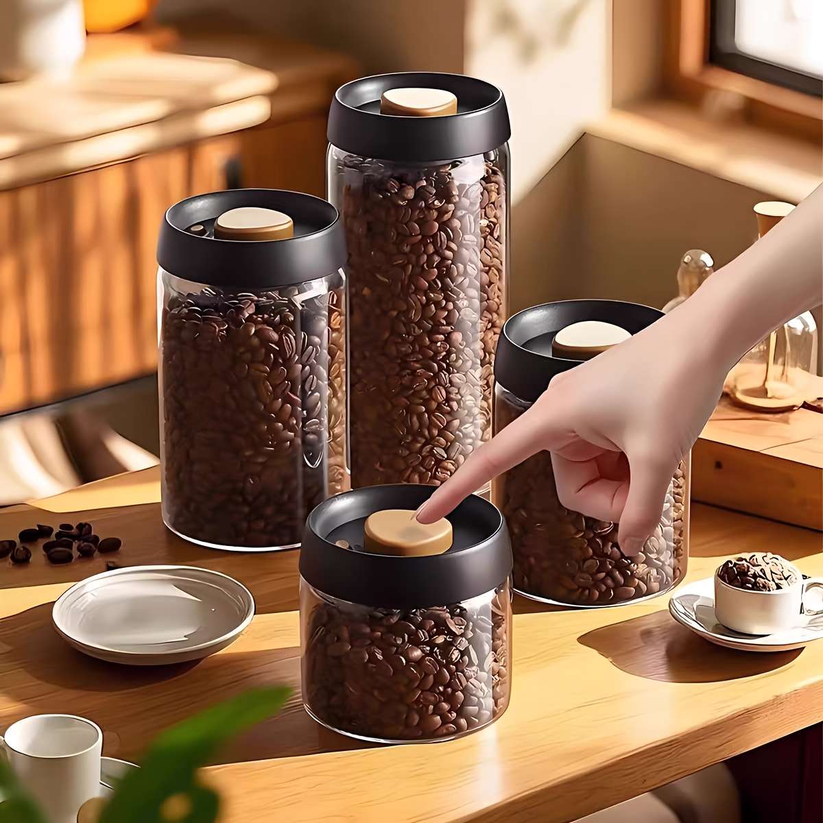 Sealed Jar Storage 2Pcs 900Ml