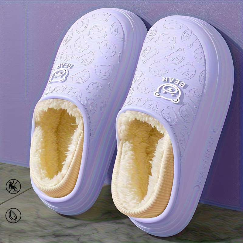 Cotton Slippers Color Grey Sizeuk 4.5-5