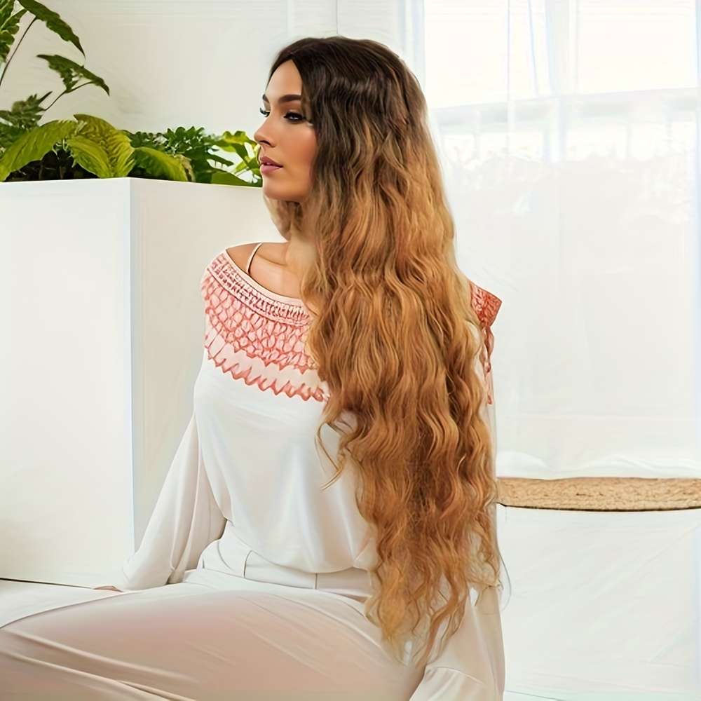 Women S Wigs Rust Hair Length76.2Cm