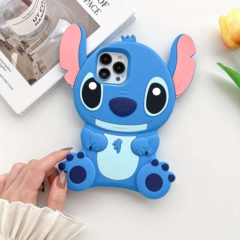 1Pc Blue For iPhone 11 Three Dimensional Phone Case