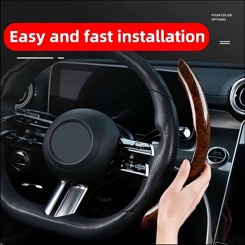 Car Steering Wheel Cover Maple Gray (1 Pair)